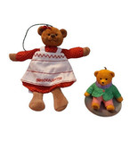 Hallmark Keepsake Ornament Granddaughter Teddy Bear Dress Saucer Sled 19... - $9.99