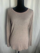 Vocal Apparel long sleeve top with stones in Dusty Rose - size S - $33.66