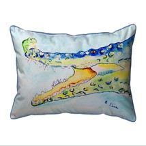 Betsy Drake Crocodile &amp; Frog Extra Large Zippered Pillow 20x24 - £49.31 GBP