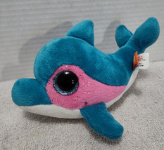 Wild Republic Dolphin Plush Toy, Stuffed Animal, Blue Raspberry 7&quot; - £7.64 GBP