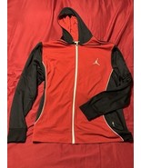 Jordan Dri-FIT Hoodie 2XL Red Black Full Zip Athletic Jacket 619353-013 - $61.68 CAD