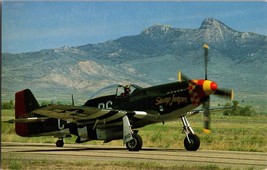 Vtg Postcard Airplane North American P-51 Fighter, &quot;Stump Jumper&quot;  Air Force - £5.22 GBP