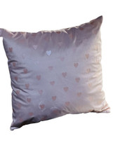 EverGrace Luxury Velvet Throw Pillow Valentine&#39;s Day Pink Heart Print 17&quot; x 17&quot; - £45.39 GBP