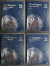 Set of 4 - Whitman Washington Quarters Coin Folders Number 1-4 1932-1998 Book - £22.34 GBP