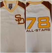 Vintage GIII Mens Size 3XL San Diego Padres  Jersey 1978 All Star Game Patch - £53.97 GBP