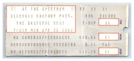 Grateful Dead Concert Ticket Stub April 5 1982 Philadelphia Pennsylvania - £35.55 GBP