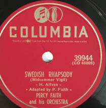 1953 Percy Faith &amp; His Orchestra Easy Listen 78 rpm Record 10&quot; Columbia ... - $14.99