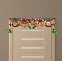 Vintage Traditional Multi Zula Pearl Plastic Beads Handmade Door Hanging/Bandarw - £27.62 GBP