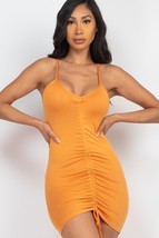 Women&#39;s Tomato Cream Ruched Front Detail Mini Dress (M) - $26.73