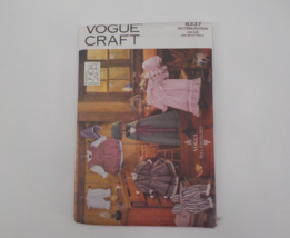 VOGUE CRAFT PATTERN #8336 18&quot; EARLY AMERICAN DOLL &amp; OUTFIT COLLECTION UN... - £7.83 GBP