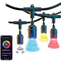 atomi Smart Color String Lights  36 Feet, Waterproof Outdoor WiFi White... - £77.89 GBP