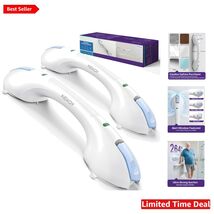 2-Pack 17.5 Inch Suction Grab Bars for Bathtubs &amp; Showers - Heavy Duty S... - $95.98