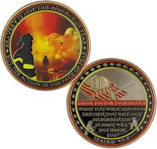 Firefighter Challenge Coin Thank You For Your Service Fireman Firefighte... - £7.72 GBP