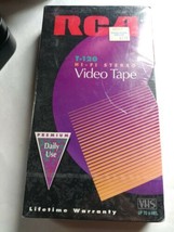 BRAND NEW Sealed RCA T-120 Blank VHS Tape Hi-Fi Stereo 6 Hour Recording - $7.00