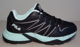 Fila Size 8.5 M QUADRIX Black / Aqua Trail Sneakers New Women&#39;s Shoes - £92.70 GBP