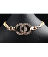 *14k Yellow Gold Cubic Zirconia Bracelet 8&quot; - $18,410.39 MXN