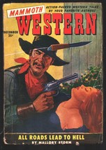 Mammoth Western 12/1950-Robert Gibson Jones GGA menace cover-Pulp fiction-Aud... - £53.54 GBP