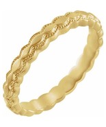 18k Yellow Gold 2.9 MM Textured Silk Finish Band - $1,349.00+