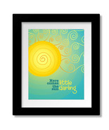 Here Comes the Sun by the Beatles - Classic Rock Music Print, Canvas, or... - $18.81+