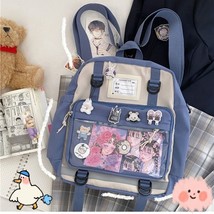 Japanese Harajuku Cool Backpack Girls Nylon Bag School Bags For High School Stud - £29.96 GBP