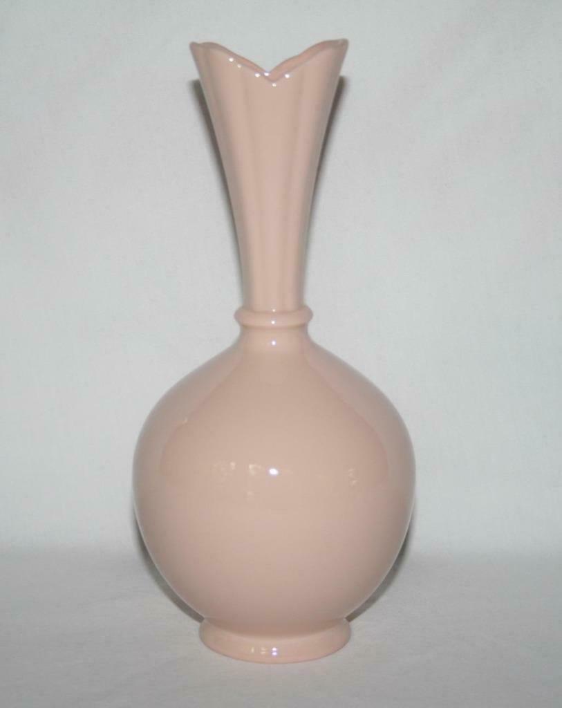 Lenox Antique -Green Mark- Dusty Pink 8" Bulbous Bud Vase - $58.00