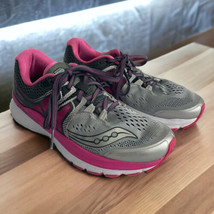 Saucony Hurricane ISO 3 Womens US 8 Running Shoes S10348-1 Gray Pink Silver - £18.51 GBP