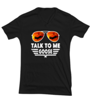 Jet Fighter TShirt Talk To Me Goose Black-V-Tee  - £18.05 GBP