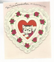 Vintage 1953 Die-Cut Valentine Day Greeting Card - £4.70 GBP