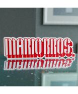 Super Mario Bros Nintendo 3D Logo  Red White Video Game 3D PRINTED LOGO - $14.69