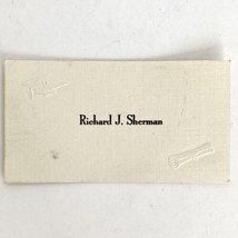 1950s Butler PA Senior High School Small Name Calling Card Richard J Sherman - £9.73 GBP