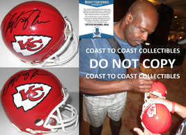 Christian Okoye autographed Kansas City Chiefs mini helmet COA proof Bec... - £93.44 GBP