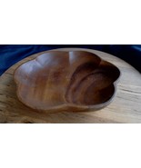 Vintage Monkey Pod Flower Shaped Wood Bowl - 9.5&quot; wide x 1.5&quot; deep - $452.18 MXN