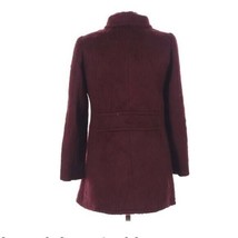 Belle Badgley Mischka Burgundy Wool Blend Coat Size Small - £38.65 GBP