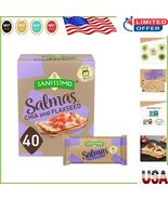 Salmas 40-Pack Oven Baked Corn Crackers with Chia &amp; Flaxseed: Delightful... - $47.54 CAD