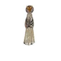 Vintage Gorham Crystal Nativity Angel with Gold Dove Figurine Original Box - $79.19