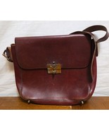 Etienne Aigner Iconic Oxblood Red Leather Handbag Purse Handmade 1970s Vintage  - $124.95