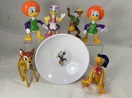 Mixed Vintage Lot Disney Figures Donald Daisy Duck Pluto Bambi Robin Hoo... - $277.42 MXN
