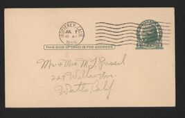 July 1925 postcard Monterey Calif. mailed to Watts CA * note on back - $8.50