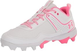 Under Armour Youth Girls Glyde RM Jr. Softball Shoe 3024331-101 Pink Size 2 - £36.18 GBP