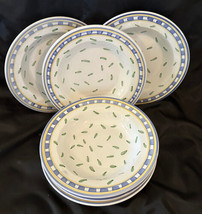 William Sonoma Pasta Salad Soup Bowls (6) 9-3/8&quot; Italy Made Wide Rim Sto... - £33.57 GBP