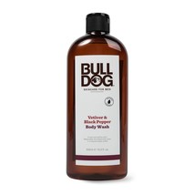 BULLDOG Mens Skincare and Grooming Body Wash Vetiver &amp; Black Pepper, 16.9 Fluid  - £19.97 GBP