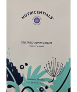 Nu Skin Nutricentials Celltrex Always Right Recovery Mask Box of 5 Seale... - £7.77 GBP