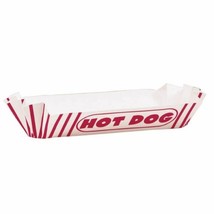Hot Dog Paper Tray 8 Ct Picnic BBQ Party Supplies - $3.26