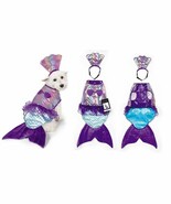 Iridescent Mermaid Dog Costume Mythical Blue Purple Shimmery Shell Top -... - $24.22 CAD