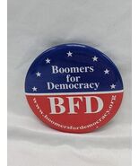 Boomers For Democracy Left Wing Political Pinback 2&quot; - $38.63 CAD