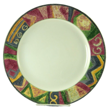 SAKURA MALAGA Round 12-5/8&quot; CHOP PLATE Abstract Art Sue Zipkin Discontin... - £13.09 GBP