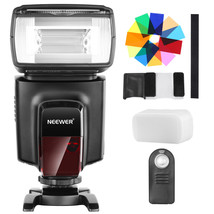 Neewer TT560 Flash Speedlite Kit for Canon Nikon Panasonic with 12 Color... - £68.33 GBP