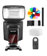Neewer TT560 Flash Speedlite Kit for Canon Nikon Panasonic with 12 Color... - £77.89 GBP