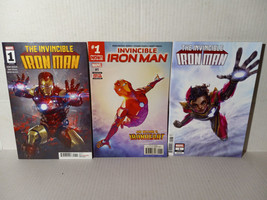 Iron Man #1: First Riri Williams Iron Heart Cover 2017 &amp; Iron Man 2023 &amp; Variant - £27.94 GBP