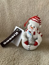 2022 Hershey’s Kisses Snowman Christmas Ornament New 4” Resin Solid - £17.55 GBP